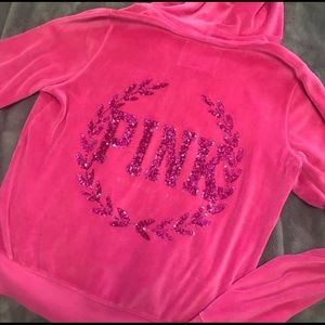 Victoria’s Secret Pink Velour Hoodie